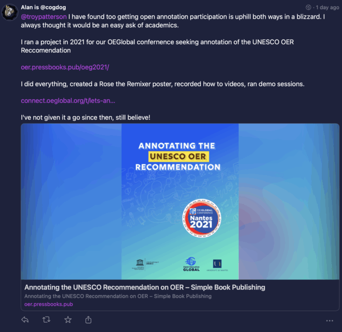 Hypothesis, Awards, and EduGems